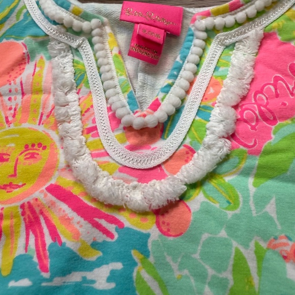 Lilly Pulitzer Girls Mini Harper Shift Dress, Multi Sunshine State of Mind, XL - Picture 3 of 6